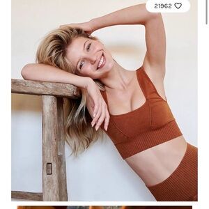 Free People Rust Crop Top